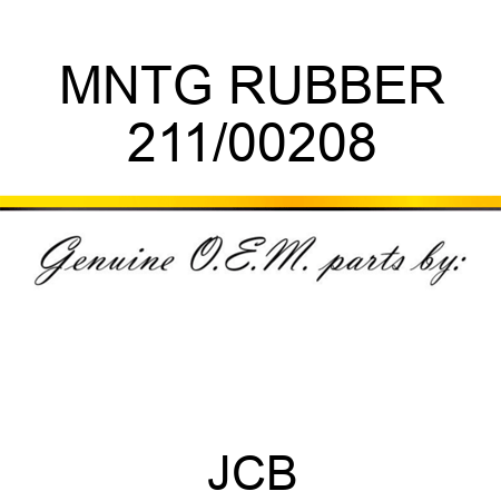 MNTG RUBBER 211/00208