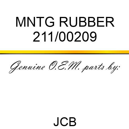 MNTG RUBBER 211/00209