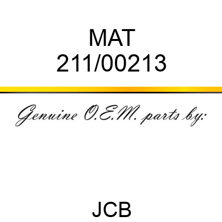 MAT 211/00213