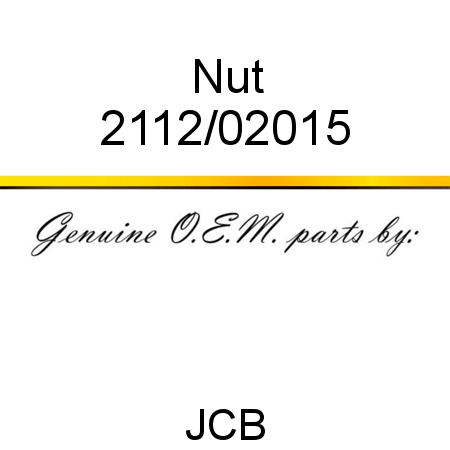 Nut 2112/02015