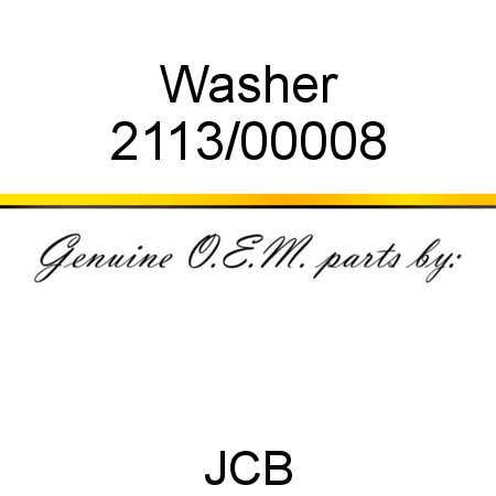Washer 2113/00008