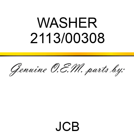 WASHER 2113/00308