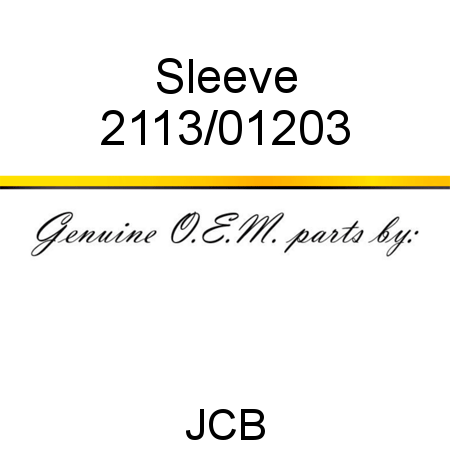 Sleeve 2113/01203