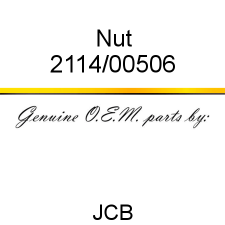 Nut 2114/00506