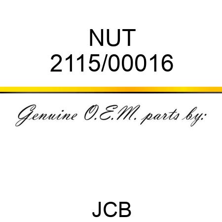 NUT 2115/00016