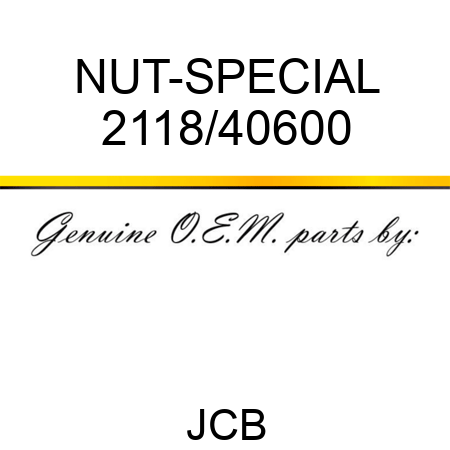 NUT-SPECIAL 2118/40600