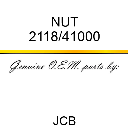 NUT 2118/41000