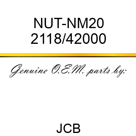 NUT-NM20 2118/42000