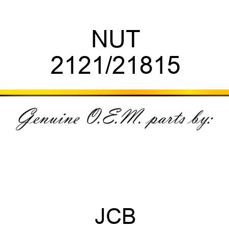 NUT 2121/21815