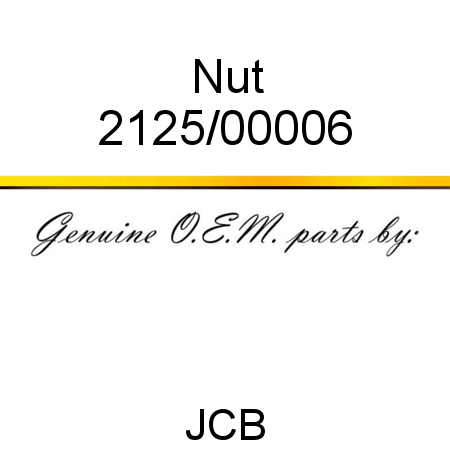 Nut 2125/00006