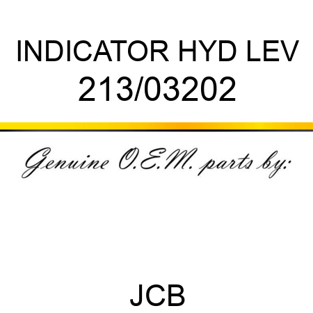 INDICATOR HYD LEV 213/03202