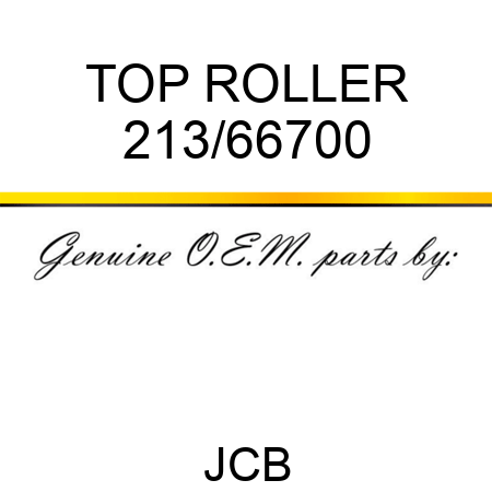 TOP ROLLER 213/66700