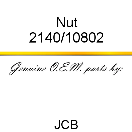 Nut 2140/10802