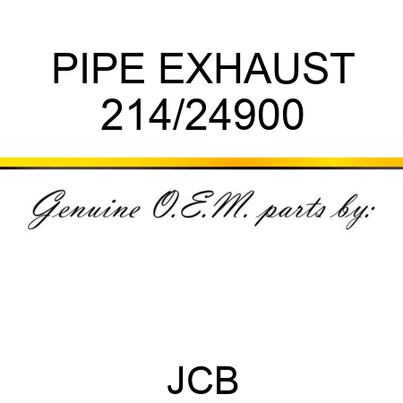 PIPE EXHAUST 214/24900