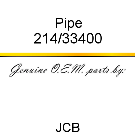 Pipe 214/33400