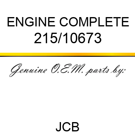 ENGINE COMPLETE 215/10673