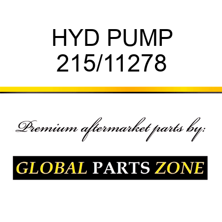 HYD PUMP 215/11278