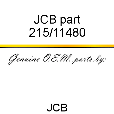 JCB part 215/11480
