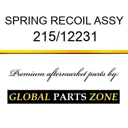 SPRING RECOIL ASSY 215/12231