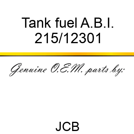 Tank fuel A.B.I. 215/12301