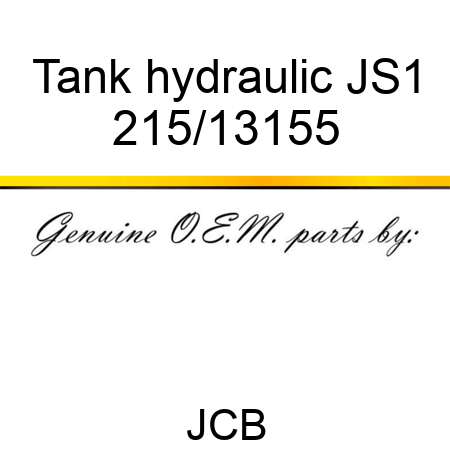 Tank hydraulic JS1 215/13155