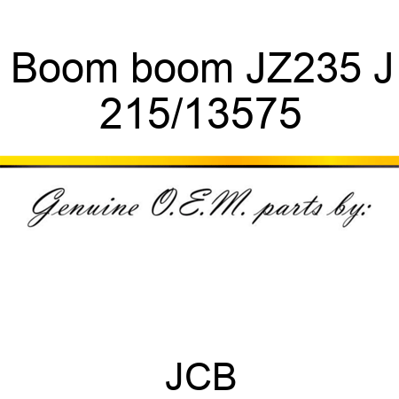 Boom boom JZ235, J 215/13575