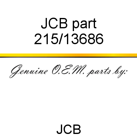 JCB part 215/13686