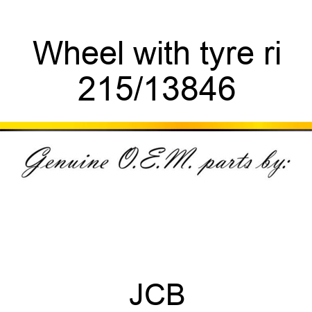 Wheel with tyre ri 215/13846