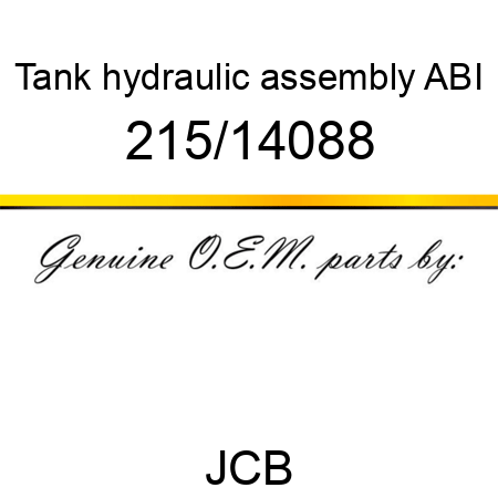 Tank, hydraulic assembly ABI 215/14088