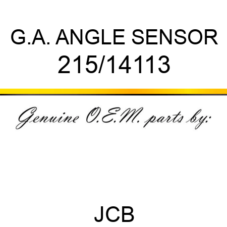 G.A. ANGLE SENSOR 215/14113