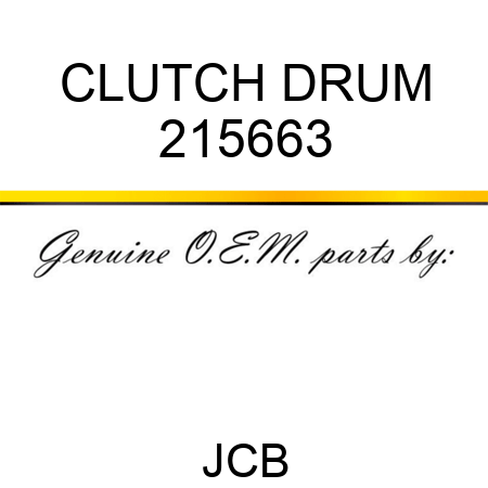 CLUTCH DRUM 215663