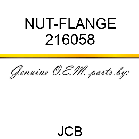 NUT-FLANGE 216058