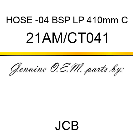 HOSE -04 BSP LP 410mm C 21AM/CT041