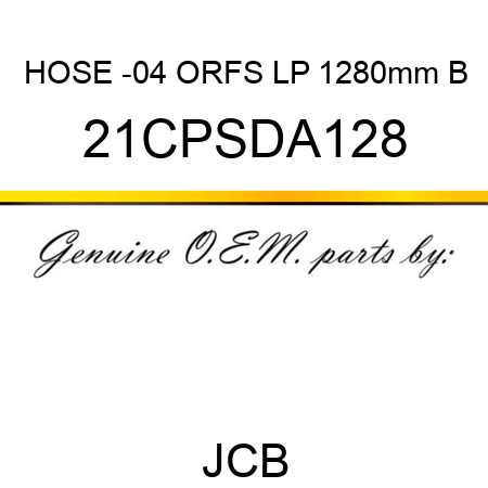 HOSE -04 ORFS LP 1280mm B 21CPSDA128