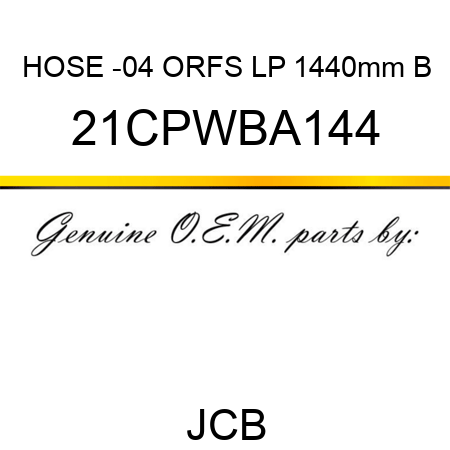 HOSE -04 ORFS LP 1440mm B 21CPWBA144