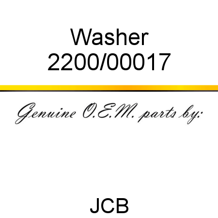 Washer 2200/00017