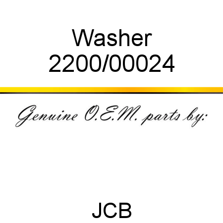 Washer 2200/00024