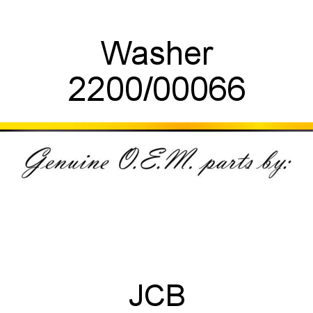 Washer 2200/00066