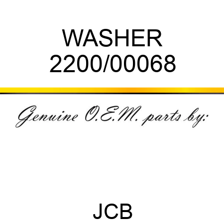 WASHER 2200/00068