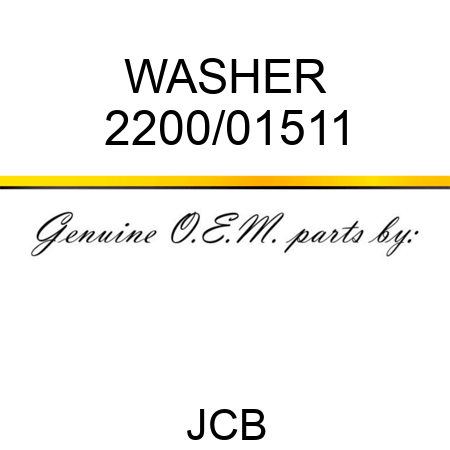 WASHER 2200/01511