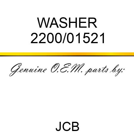 WASHER 2200/01521