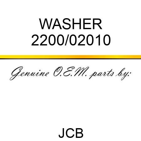WASHER 2200/02010