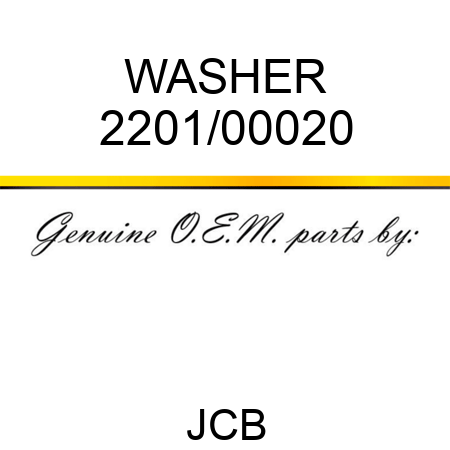 WASHER 2201/00020