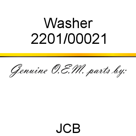Washer 2201/00021