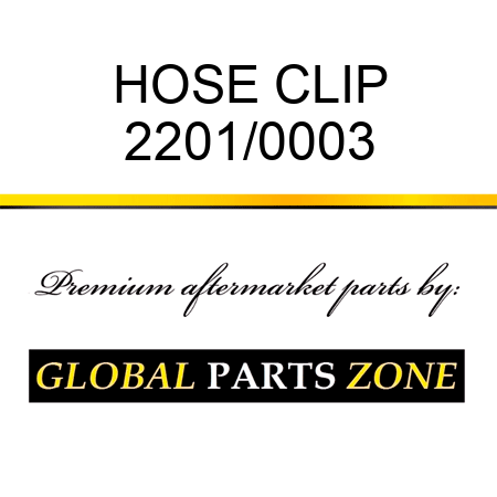 HOSE CLIP 2201/0003