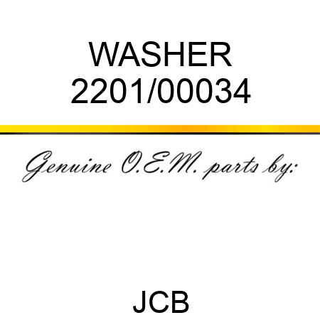 WASHER 2201/00034