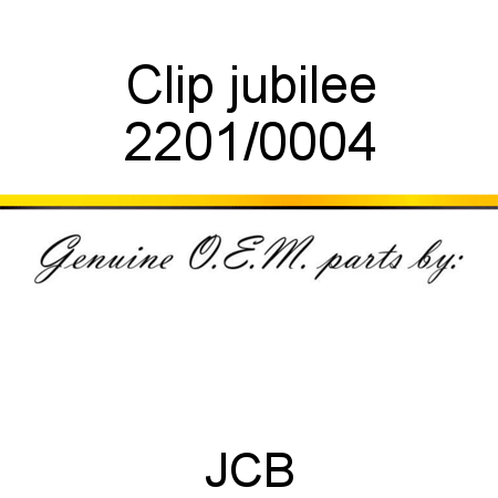 Clip, jubilee 2201/0004