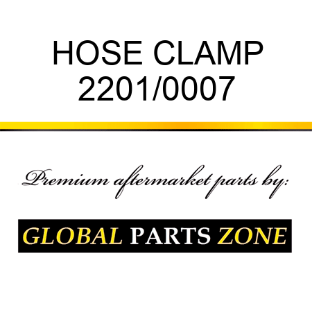 HOSE CLAMP 2201/0007