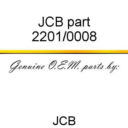 JCB part 2201/0008