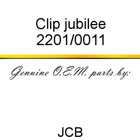 Clip, jubilee 2201/0011